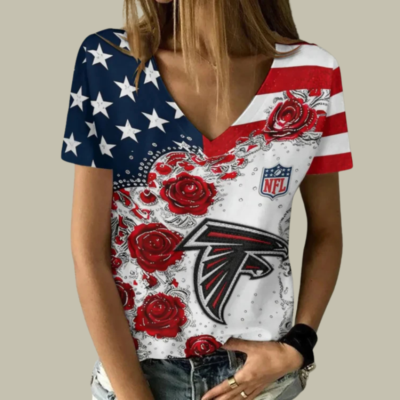 Limited Edition – Customized NFL Atlanta Falcons V-Neck Female Shirt TTH210740
