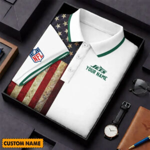 Limited Edition – Customized NFL New York Jets Us Flag Polo Shirt TTH210744