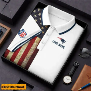 Limited Edition – Customized NFL New England Patriots Us Flag Polo Shirt TTH210744