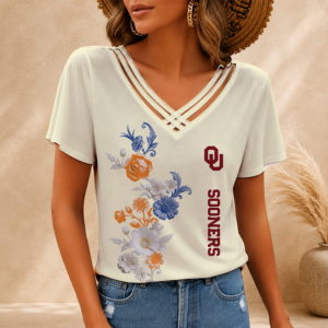 Limited Edition – Customized NCAA Oklahoma Sooners V-Neck Shirt TTH210746