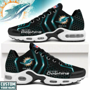 Limited Edition – Customized NFL Miami Dolphins Air Max Plus Sneakers TTH210777