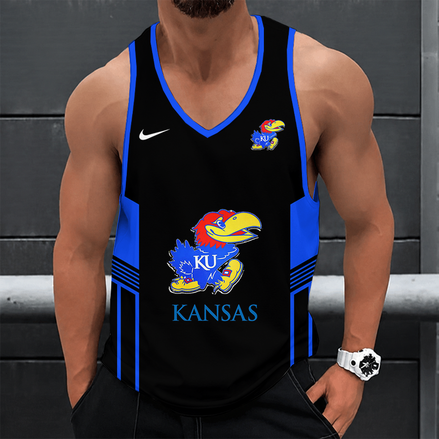 Limited Edition – Customized NCAA Kansas Jayhawks Strappy Unisex Tank Top 210780