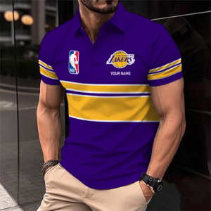 Limited Edition – Customized NBA Los Angeles Lakers Polo Shirt TTH210779
