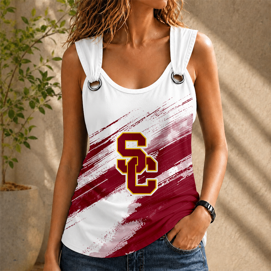 Limited Edition – Customized NCAA Usc Trojans O-Ring Shoulder Tank Top TTH210766