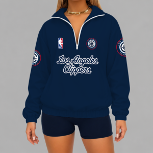 Limited Edition – Customized NBA Los Angeles Clippers V-Neck Zipper Sweatshirt Jacket TTH210768
