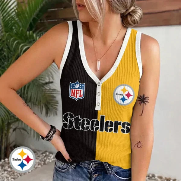 Limited Edition – Customized NFL Pittsburgh Steelers Women’s V-Neck Tank Top TTH210797