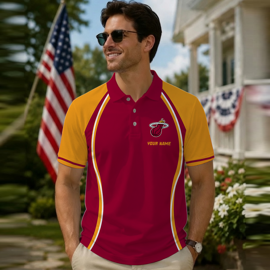 Limited Edition – Customized NBA Miami Heat Polo Shirt TTH210763