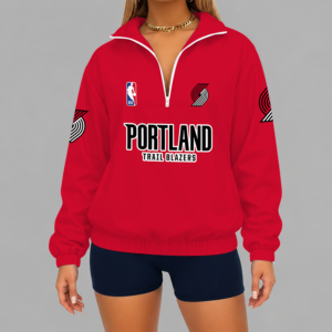 Limited Edition – Customized NBA Portland Trail Blazers V-Neck Zipper Sweatshirt Jacket TTH210768