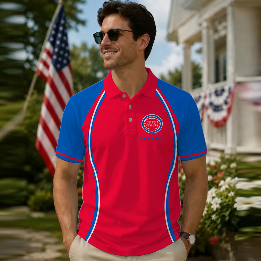 Limited Edition – Customized NBA Detroit Pistons Polo Shirt TTH210763