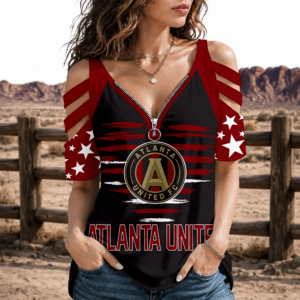 Limited Edition – Customized MLS Atlanta United Fc Strappy Cold-Shoulder Top TTH210747
