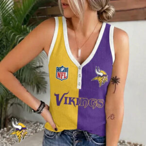 Limited Edition – Customized NFL Minnesota Vikings Women’s V-Neck Tank Top TTH210797