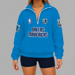 Limited Edition – Customized NBA Dallas Mavericks V-Neck Zipper Sweatshirt Jacket TTH210768