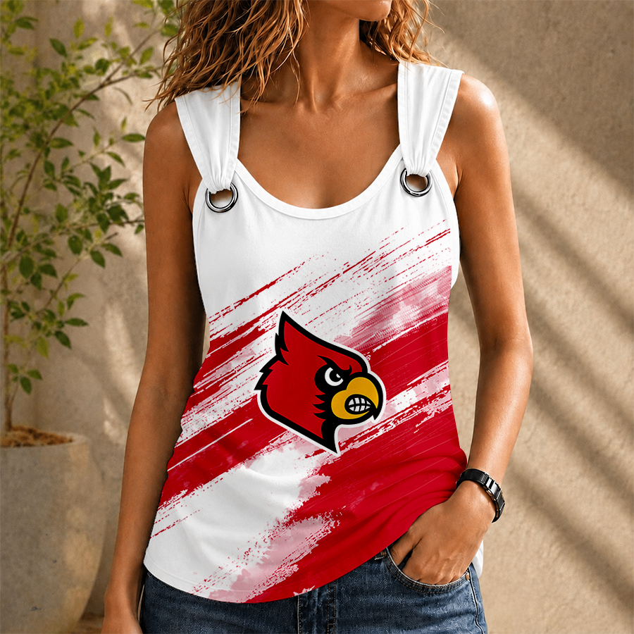 Limited Edition – Customized NCAA Louisville Cardinals O-Ring Shoulder Tank Top TTH210766