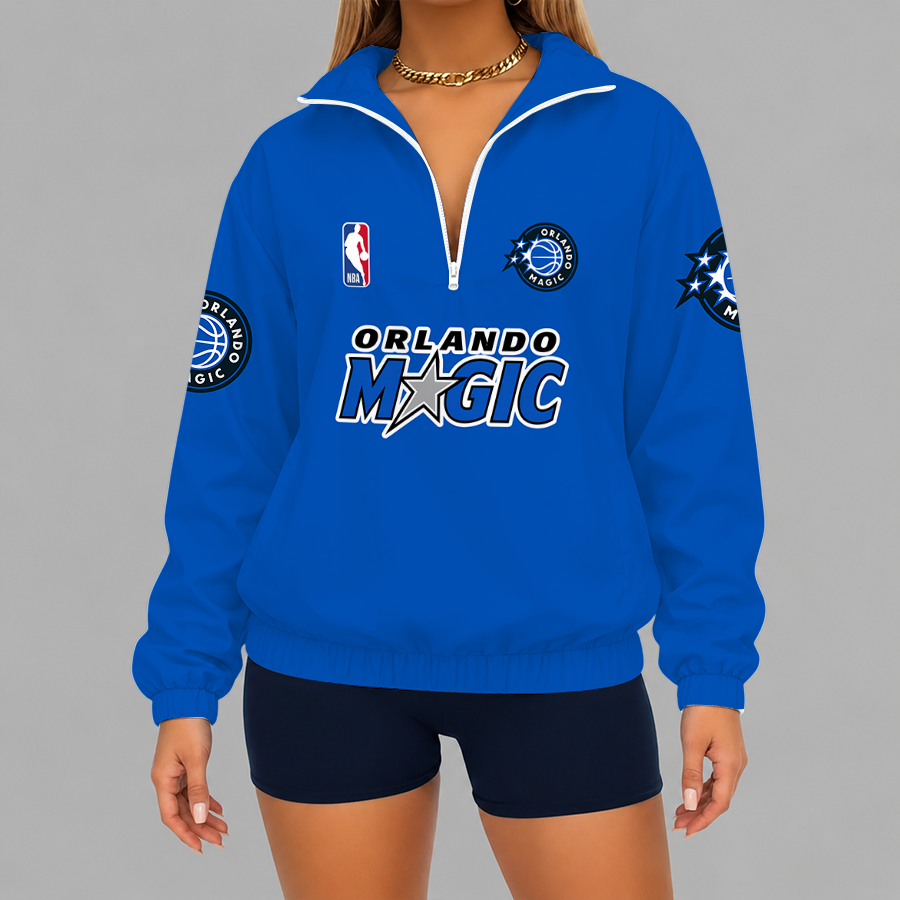 Limited Edition – Customized NBA Orlando Magic V-Neck Zipper Sweatshirt Jacket TTH210768