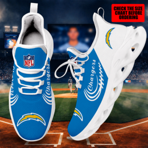 Limited Edition – Customized NFL Los Angeles Chargers Max Soul Shoes TTH210794