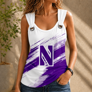 Limited Edition – Customized NCAA Northwestern Wildcats O-Ring Shoulder Tank Top TTH210798