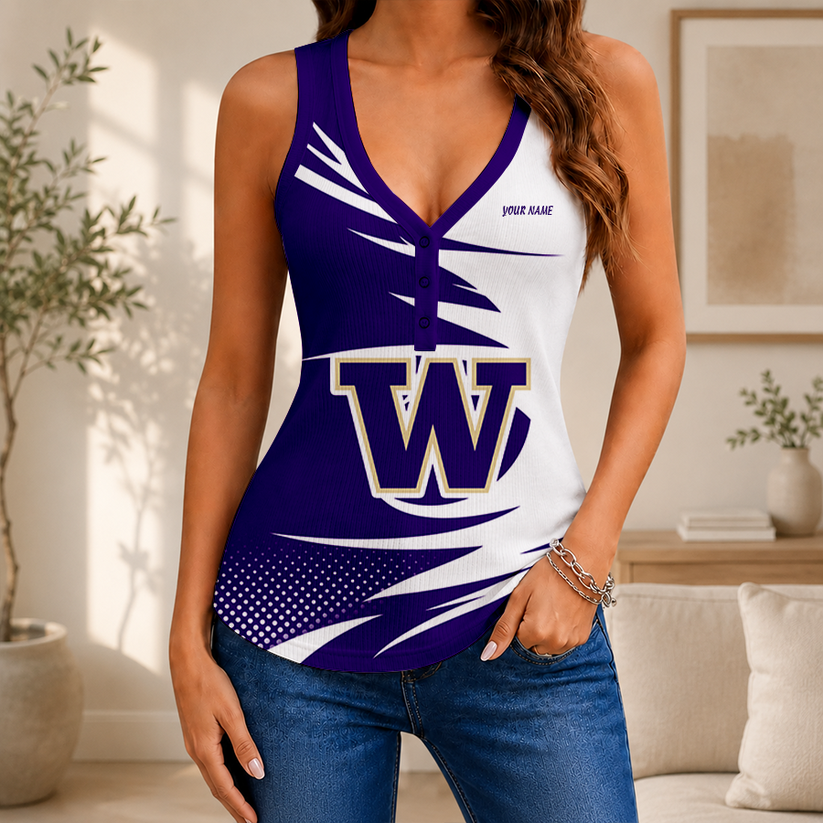 Limited Edition – Customized NCAA Washington Huskies Women’s V-Neck Tank Top TTH210771