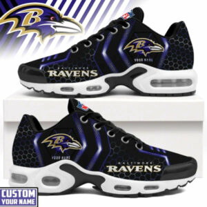 Limited Edition – Customized NFL Baltimore Ravens Air Max Plus Sneakers TTH210777