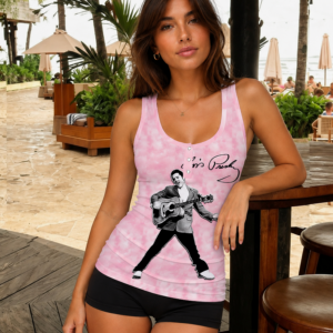 Limited Edition – Customized Elvis Presley Women’s V-Neck Tank Top