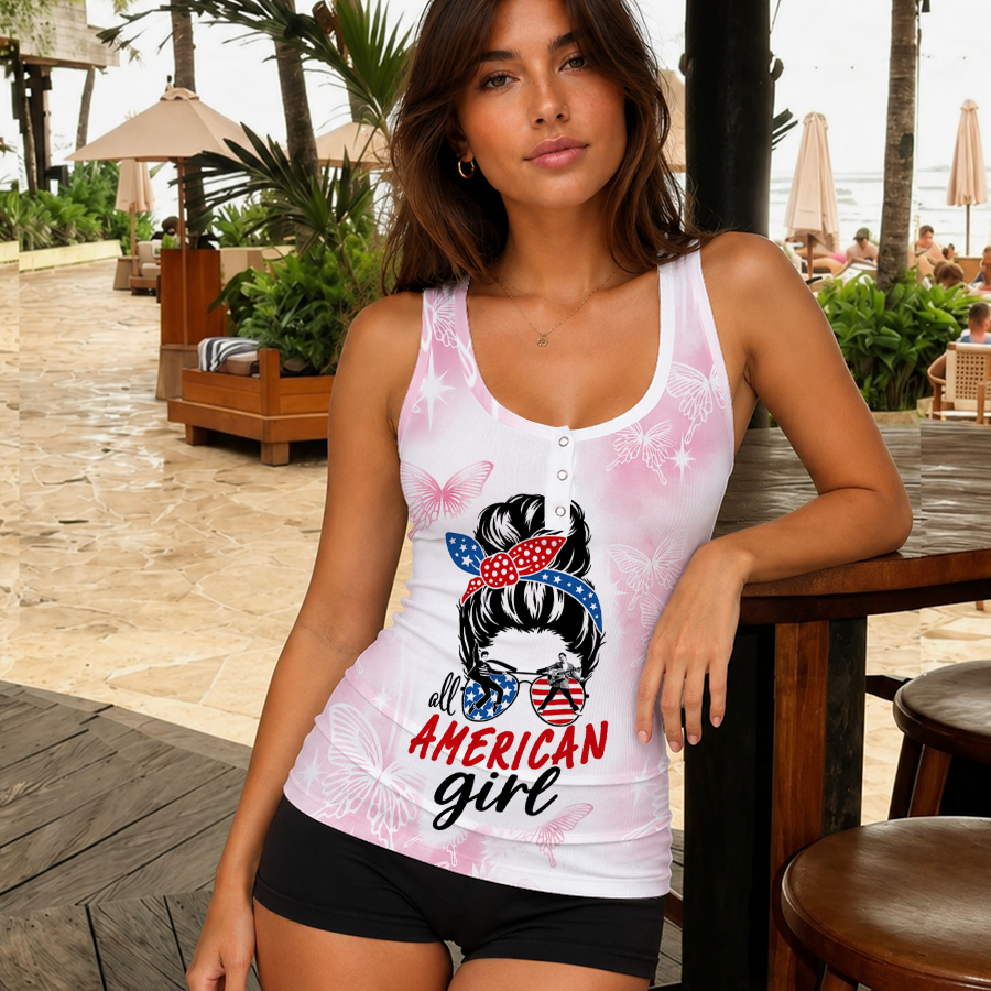 Limited Edition – Customized Elvis Presley Women’s V-Neck Tank Top