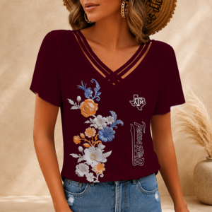 Limited Edition – Customized NCAA Texas A&M Aggies V-Neck Shirt TTH210746