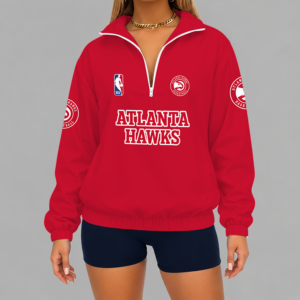 Limited Edition – Customized NBA Atlanta Hawks V-Neck Zipper Sweatshirt Jacket TTH210768