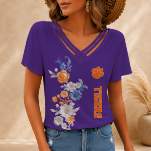 Limited Edition – Customized NCAA Clemson Tigers V-Neck Shirt TTH210746