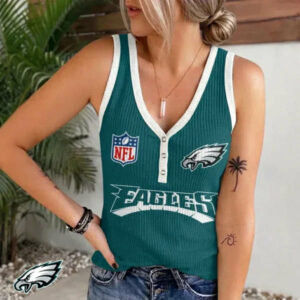 Limited Edition – Customized NFL Philadelphia Eagles Women’s V-Neck Tank Top TTH210764