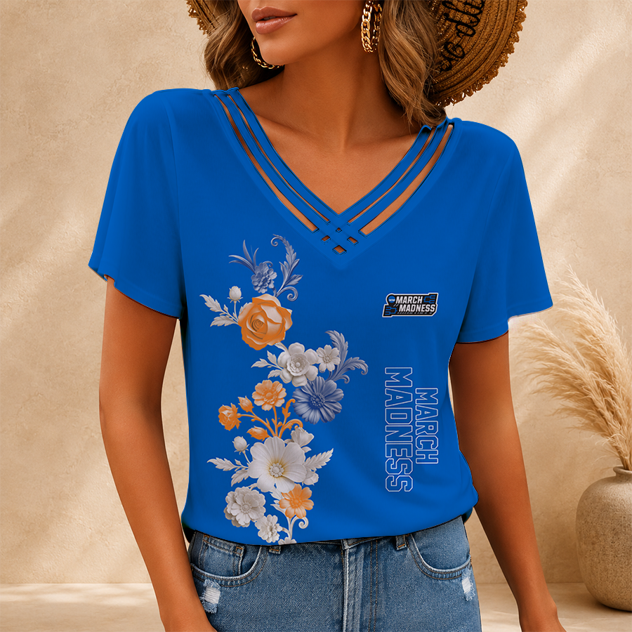 Limited Edition – Customized NCAA March Madness V-Neck Shirt TTH210783