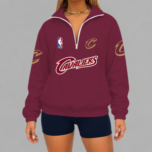 Limited Edition – Customized NBA Cleveland Cavaliers V-Neck Zipper Sweatshirt Jacket TTH210768