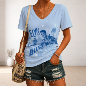 Limited Edition – Customized Elvis Presley V-Neck Female Shirt