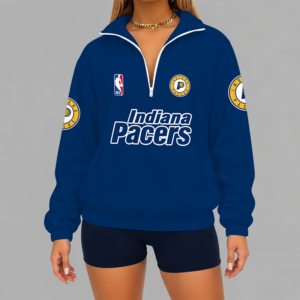 Limited Edition – Customized NBA Indiana Pacers V-Neck Zipper Sweatshirt Jacket TTH210768