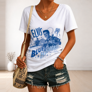 Limited Edition – Customized Elvis Presley V-Neck Female Shirt