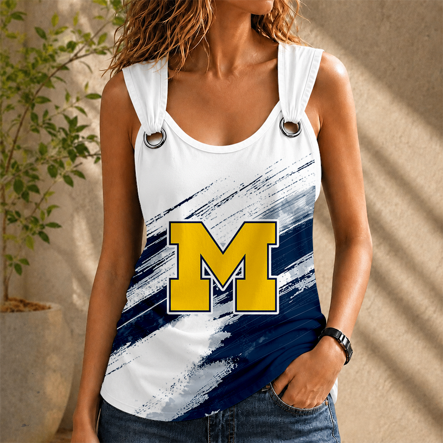 Limited Edition – Customized NCAA Michigan Wolverines O-Ring Shoulder Tank Top TTH210796