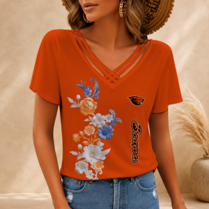Limited Edition – Customized NCAA Oregon State Beavers V-Neck Shirt TTH210746