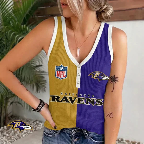 Limited Edition – Customized NFL Baltimore Ravens Women’s V-Neck Tank Top TTH210797