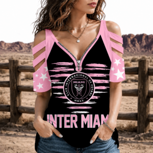 Limited Edition – Customized MLS Inter Miami Cf Strappy Cold-Shoulder Top TTH210747