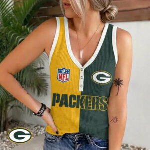 Limited Edition – Customized NFL Green Bay Packers Women’s V-Neck Tank Top TTH210797