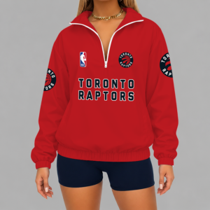 Limited Edition – Customized NBA Toronto Raptors V-Neck Zipper Sweatshirt Jacket TTH210768
