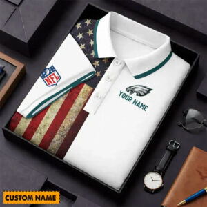 Limited Edition – Customized NFL Philadelphia Eagles Us Flag Polo Shirt TTH210744