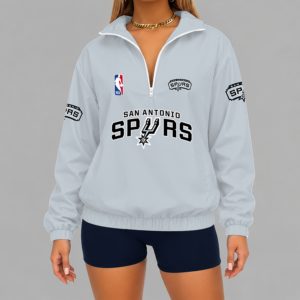 Limited Edition – Customized NBA San Antonio Spurs V-Neck Zipper Sweatshirt Jacket TTH210768