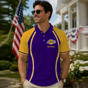 Limited Edition – Customized NBA Los Angeles Lakers Polo Shirt TTH210763