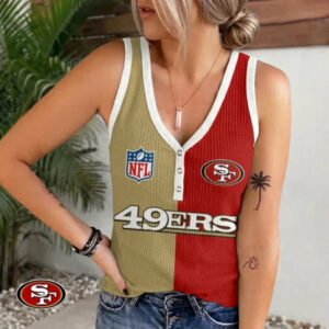 Limited Edition – Customized NFL San Francisco 49Ers Women’s V-Neck Tank Top TTH210797