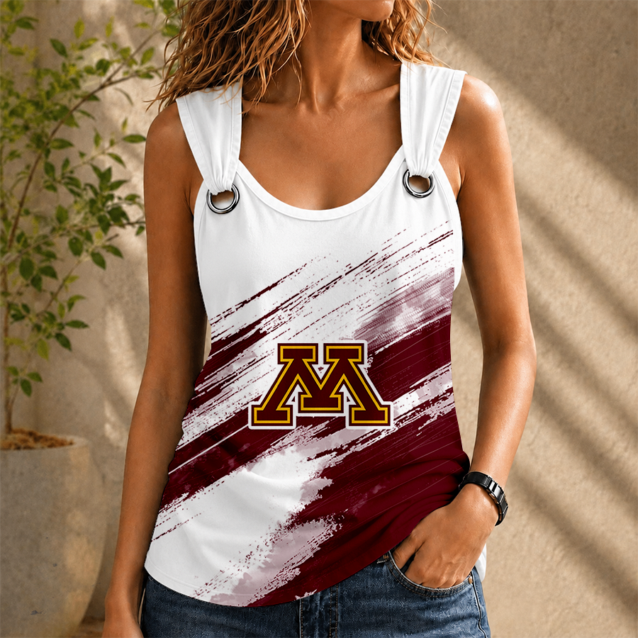 Limited Edition – Customized NCAA Minnesota Golden Gophers O-Ring Shoulder Tank Top TTH210796