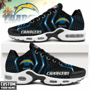 Limited Edition – Customized NFL Los Angeles Chargers Air Max Plus Sneakers TTH210777