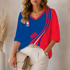 Limited Edition – Customized NBA National Basketball Association Women’s Heart V-Neck Long Sleeve Shirt TTH210773