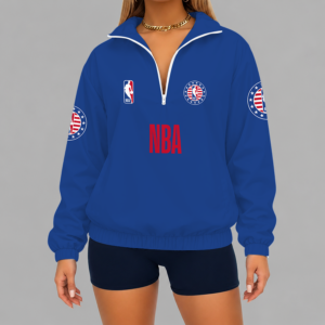 Limited Edition – Customized NBA National Basketball Association V-Neck Zipper Sweatshirt Jacket TTH210768