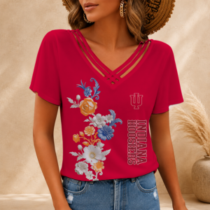 Limited Edition – Customized NCAA Indiana Hoosiers V-Neck Shirt TTH210783