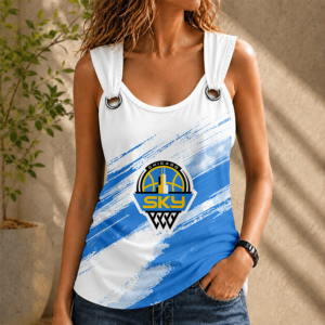 Limited Edition – Customized WNBA Chicago Sky O-Ring Shoulder Tank Top TTH210799