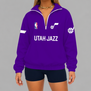 Limited Edition – Customized NBA Utah Jazz V-Neck Zipper Sweatshirt Jacket TTH210768
